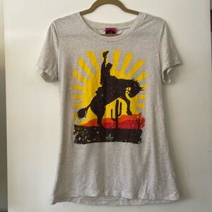 🔮3/$24 SALE🔮 Ali Dee Collection Bucking Bronco Western Graphic Tee Size XL